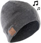 Bonnet ''Beanie'' Bluetooth avec micro-casque intégré et radio FM - gris