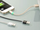Câble de chargement à LED 15 cm pour iPhone, certifié Apple - Argent 