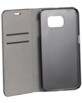 Étui folio en cuir véritable avec range-cartes pour Galaxy S6 - Noir