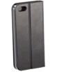 Étui folio en cuir véritable avec range-cartes pour iPhone 5 / 5S / SE - Noir