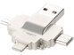 Lecteur Micro SD compatible connecteurs Lightning / Micro-USB / USB type C
