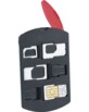 Support pour 6 cartes SIM avec 3 adaptateurs