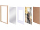 cadre photo A4 en bois et verre acrylique - aspect chêne clair