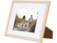 cadre photo A4 en bois et verre acrylique - aspect chêne clair