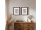 2 cadres photo A4 en bois et verre acrylique - coloris noir