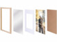 cadre photo en bois 50 x 70 cm avec verre acrylique - aspect chêne clair