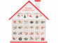 Calendrier de l'Avent réutilisable en bois "Maison"