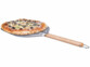 Pelle à pizza Ø 30 cm perforée en aluminium et bois