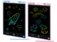 2 ardoises tablettes LCD 10" - bleue et rose