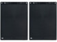 Deux ardoises LCD noires éteintes vues de face avec stylets intégrés