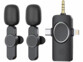 2 microphones sans fil USB-C / Lightning / jack