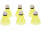 6 volants de badminton en nylon vus de face