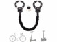 Cadenas à menottes pour trottinette électrique et vélo vu de face avec visuels vélos et trottinette