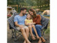mise en situation couple avec enfant sur fauteuil pliable duo au camping
