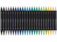 24 feutres acryliques à double pointe 0,5 mm / 5 mm