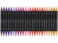 24 feutres acryliques à double pointe 0,5 mm / 5 mm