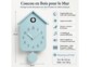 Horloge à coucou en bois - coloris bleu