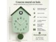 Horloge à coucou en bois - coloris vert