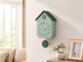 Horloge à coucou en bois - coloris vert