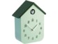 Horloge à coucou en bois - coloris vert