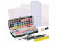 Kit d'aquarelle 100 couleurs avec 3 pinceaux et papier