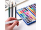 Boite de peinture aquarelle 100 couleurs avec 3 pinceaux
