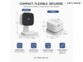 Mini caméra connectée IP 2K IPC-245 avec vision nocturne IR et support 360°