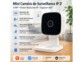 Mini caméra connectée IP 2K IPC-245 avec vision nocturne IR et support 360°