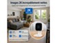 Mini caméra connectée IP 2K IPC-245 avec vision nocturne IR et support 360°