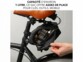 Sacoche de selle 1 L mise en situation sur un vélo ouverte avec outils