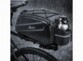 Bagage vélo pour porte-bagages et sac bandoulière 10 L en situation sur un vélo sous la pluie
