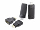 Kit adaptateur HDMI sans fil FHD avec émetteur TX et récepteur RX noirs plus adaptateurs