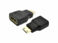 Deux adaptateurs mini-HDMI vers HDMI standard avec contacts dorés