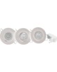 3 Spots Blancs Encastrables - 19 Led Blanches