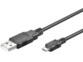 Câble USB-A vers Micro-USB - 1,80 m - Noir Goobay
