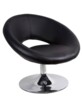 Fauteuil de bar pivotant noir