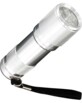 Mini lampe de poche argent - 9 LED