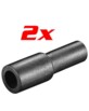 2 Embouts de protection pour fiche F mâle