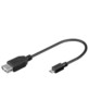 Câble USB femelle / Micro USB mâle OTG - 0,20m