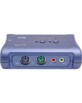 Commutateur  PS2  audio  avec  câbles Trendnet ''TK-208K''