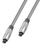 cable optique toslink male vers male 75 cm theater gris plaqué or