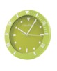 Horloge murale style montre vert anis