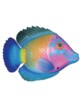 Poisson nageur rose et bleu