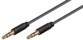 Câble double jack 3.5 mm Noir - 0,50m