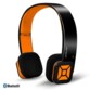 Casque audio Bluetooth 3.0 sans fil Campus Manhattan - Orange / Noir