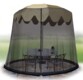 Moustiquaire pour parasol de table