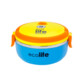 boite de conservation isotherme avec bol inox forme ronde eco life bleu jaune