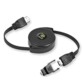 cable hdmi 150cm retractable avec adaptateur mini hdmi micro hdmi