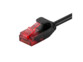câble rj45 catégorie 6 U/UTP slim noir 1 m goobay