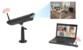 camera de surveillance design sans fil avec recepteur usb et logiciel windows pour visonnage et enregistrement sur pc jusqu'à 4 cameras confortcam trebs 99505
